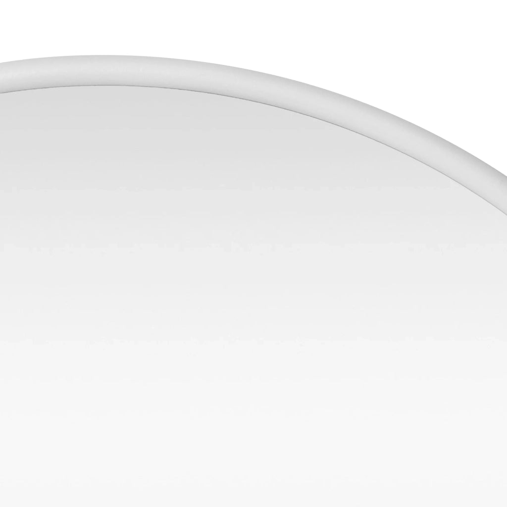 Specchio da parete rotondo 60 cm bianco opaco 03_0007945