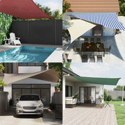 Vela da ombra solare Blu e Bianco 3,5 x 2,5 m 42031092