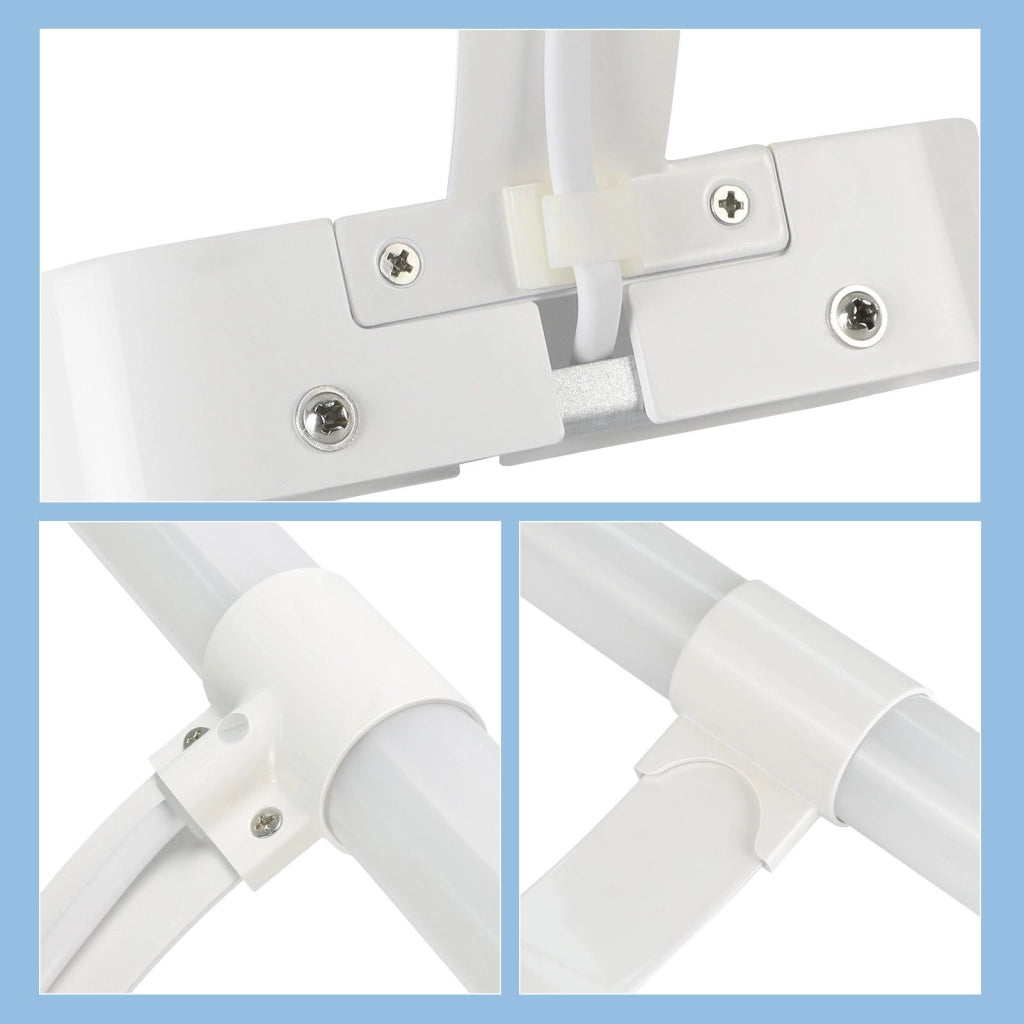 ZMH Lampada da parete a LED per specchio da bagno 60 cm bianca 8W