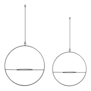 Set di 2 portavasi sospesi Opsterland in metallo nero 03_0007732