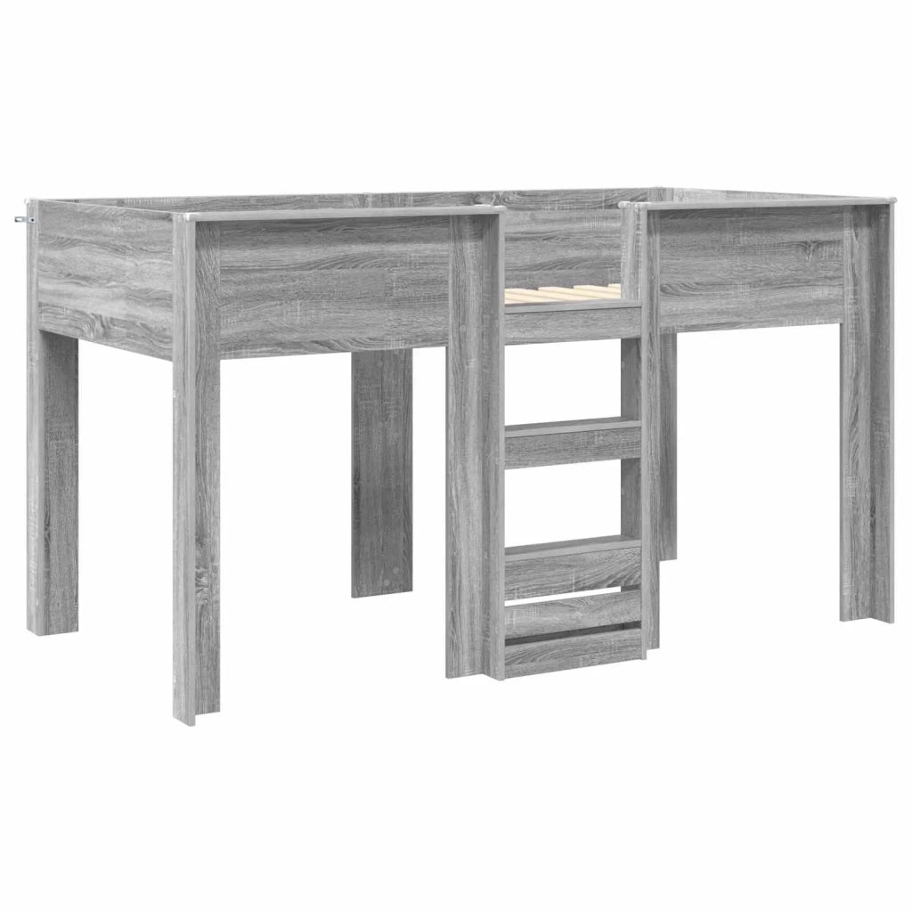 Letto a Castello per Bambini Grigio Sonoma 100 x 200 cm
