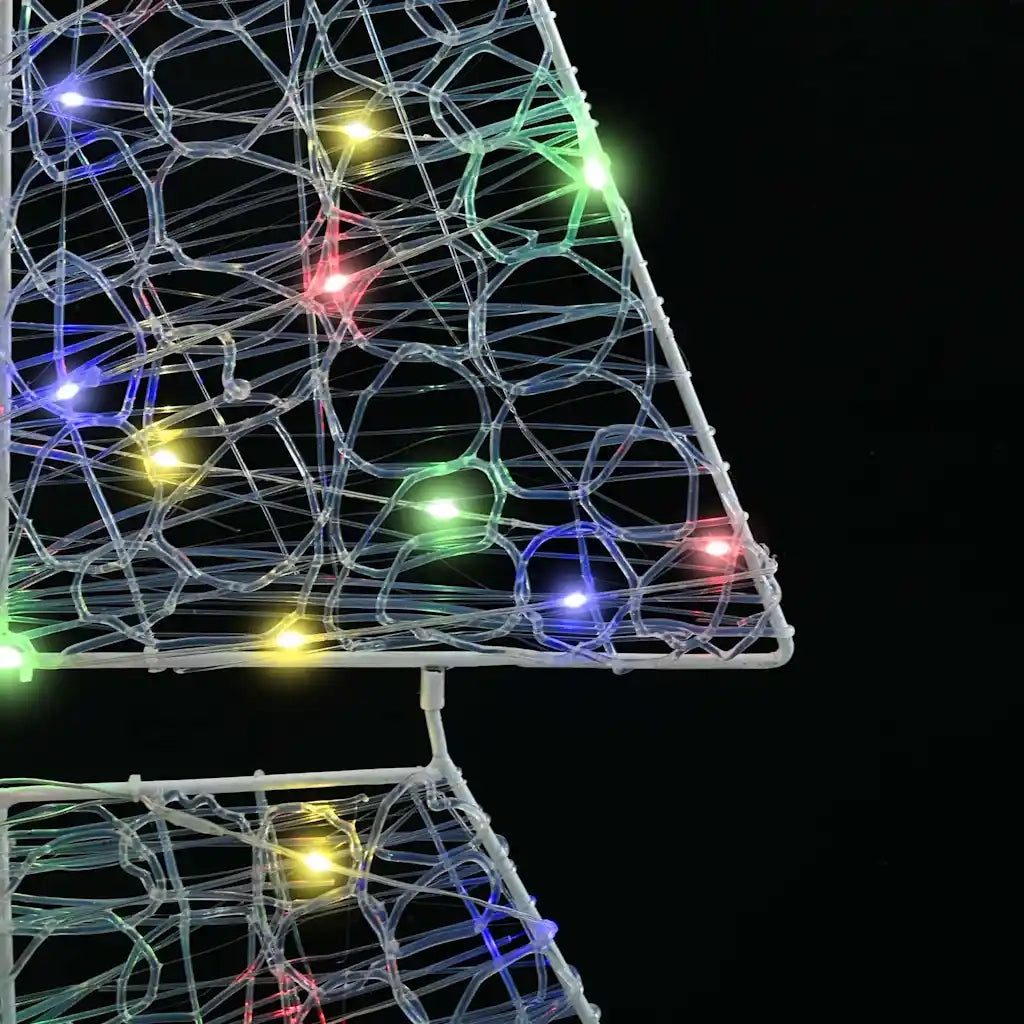Albero di Natale con 240 LED Multicolore 180 cm Acrilico 42019213