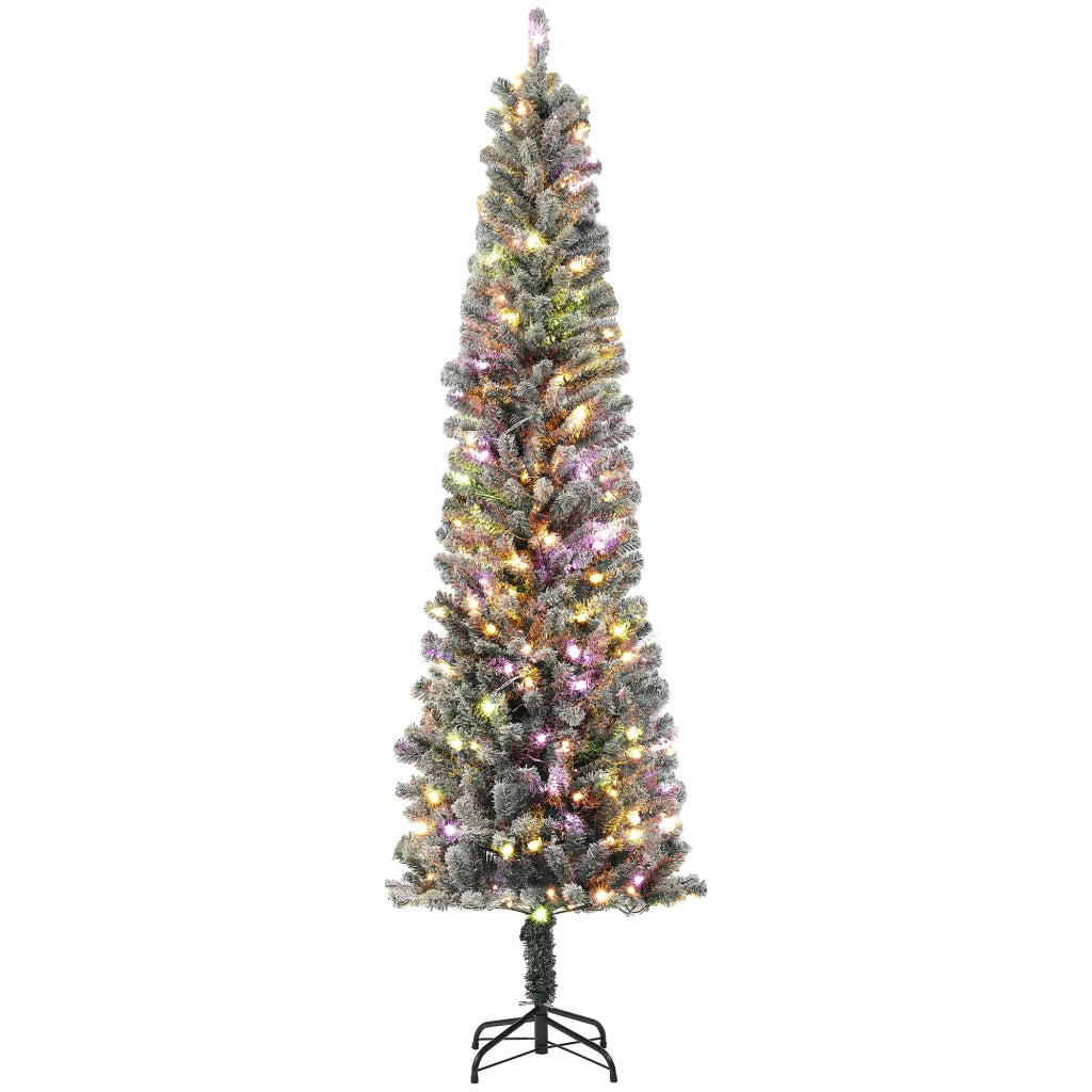 Albero di Natale Artificiale ¨C Minimal ¨C 225 cm Verde con 220 Luci LED