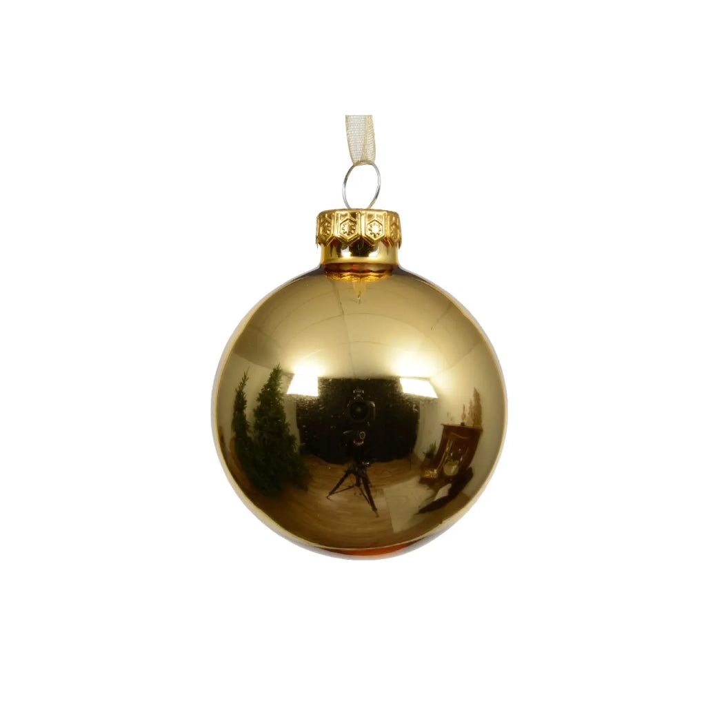Pallina Vt lucido oro chiaro d8cm