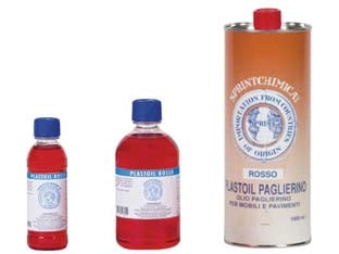 OLIO PAGLIERINO ROSSO PER MOBILI- - lt.0,5 colore rosso - in flacone - 12 pezzi