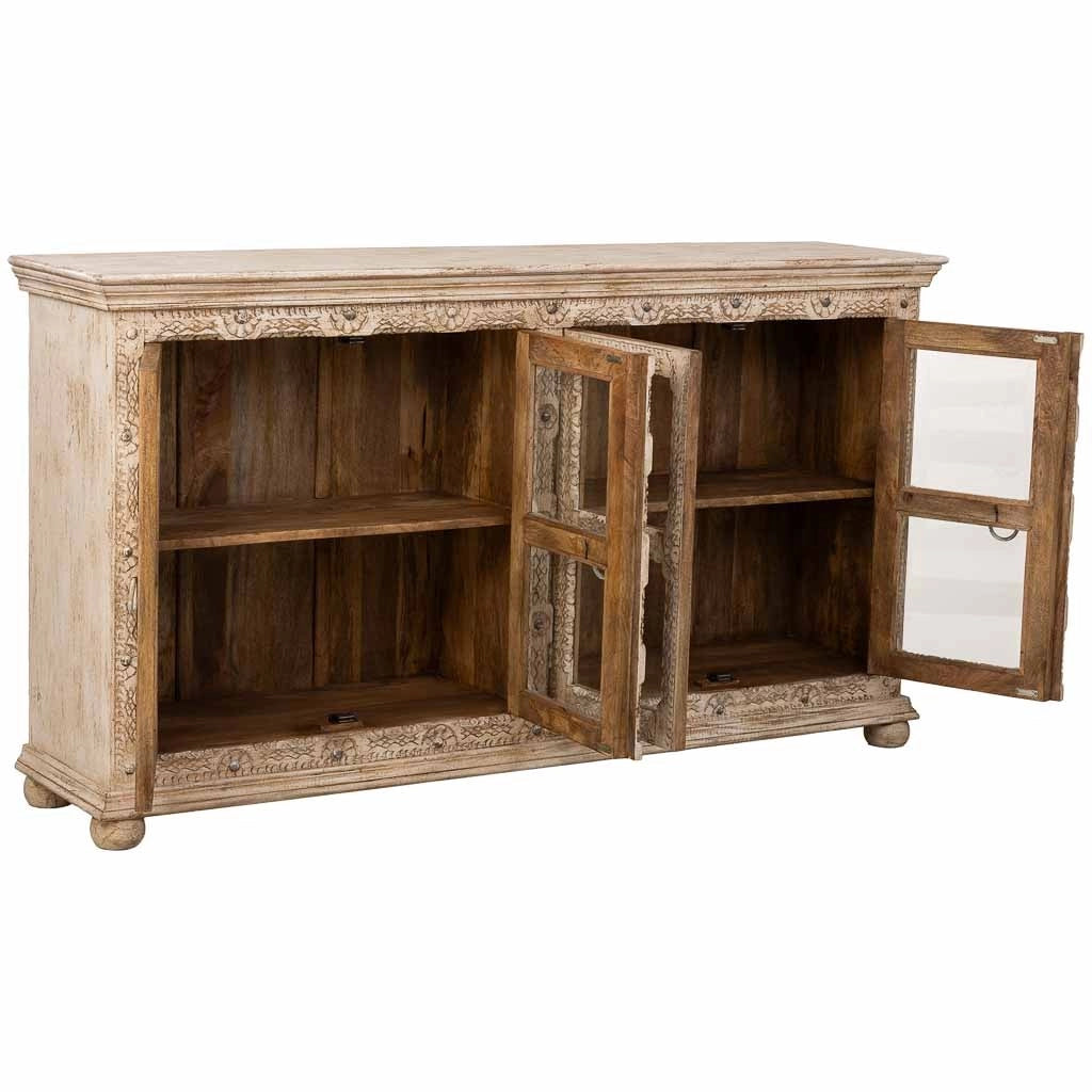 Credenza in legno beige  180x43x100