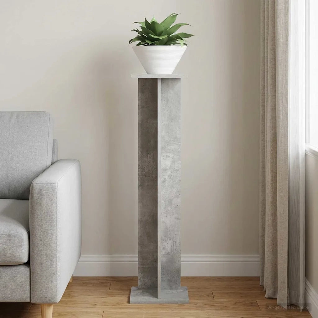 Supporto per piante Grigio Cemento 25 x 25,5 x 100,5 cm 899632