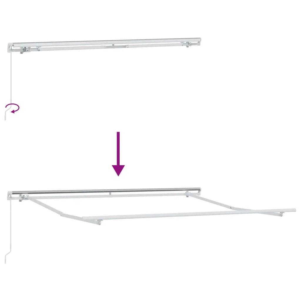 Tenda retrattile Sabbia 4 × 3 m Poliestere e Alluminio 3426025