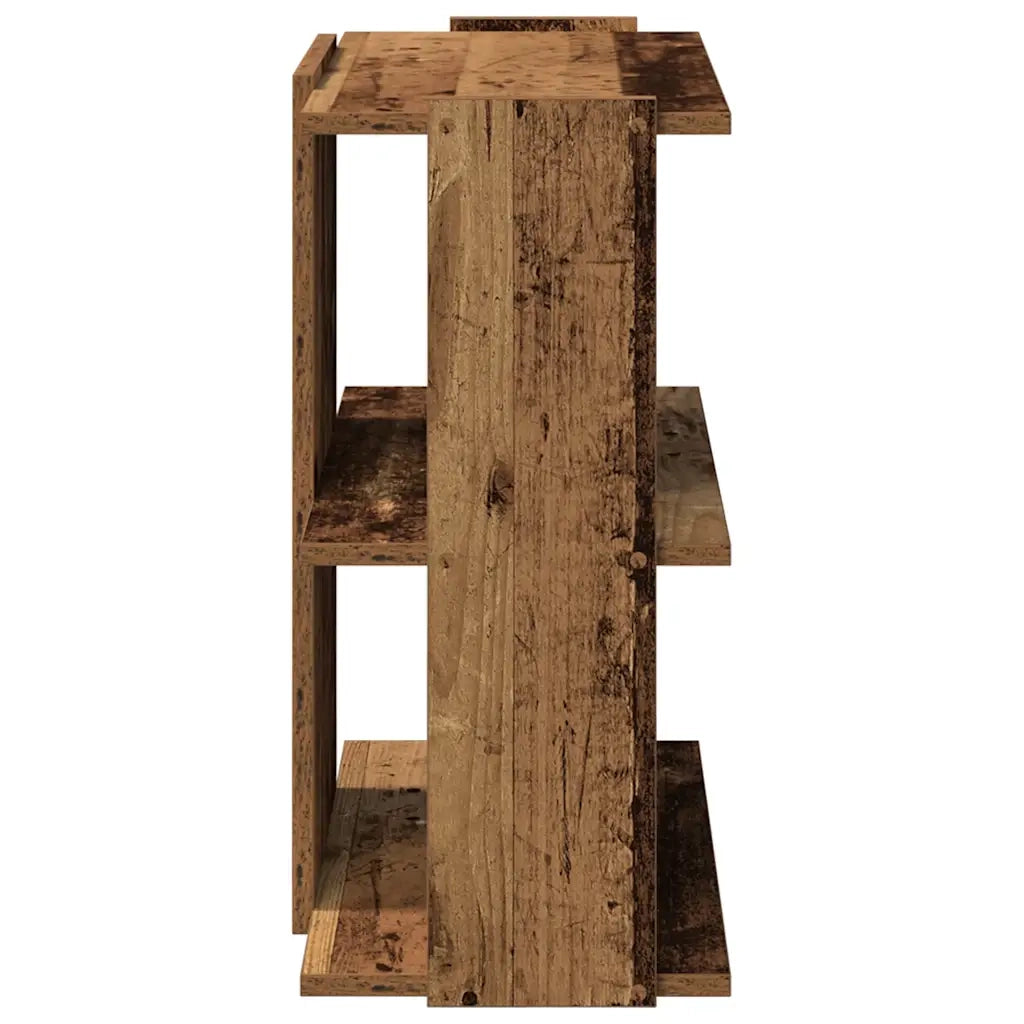 Libreria a 3 Ripiani Legno Vecchio 60x30x60cm Legno Multistrato 860254