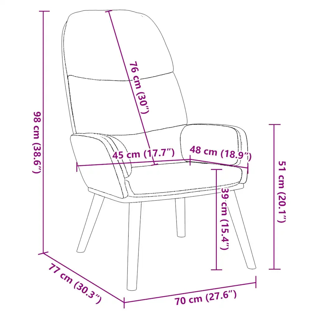 Poltrona | Sedia Relax Grigio Scuro in Velluto