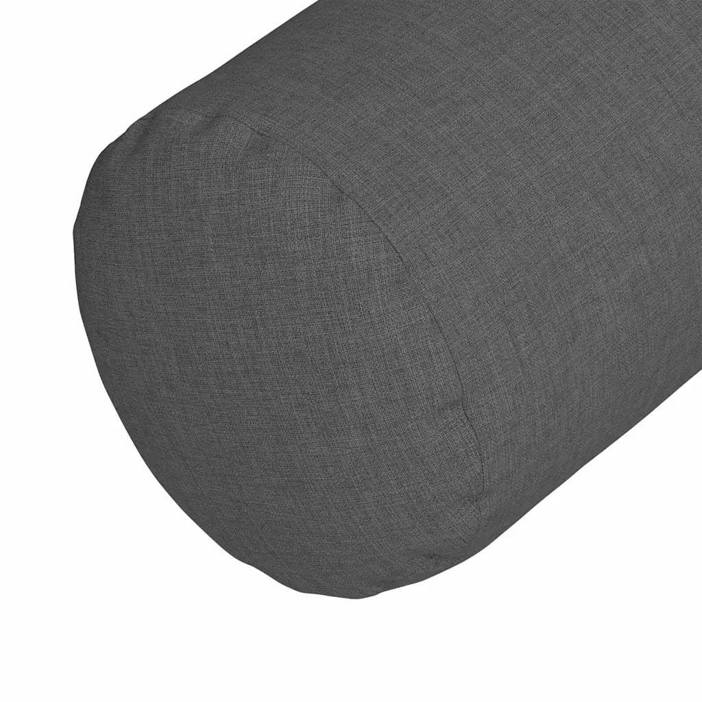 Cuscini a rullo 2 pz | Cuscini per sedie Grigio scuro ? 25 x 70 cm Tessuto