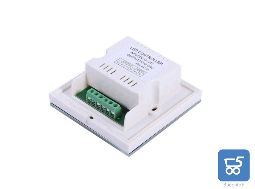 Interruttore Pannello Tattile Dimmer Touch per Luci e Strisce LED 12V - 24V Bianco