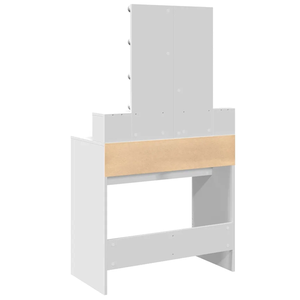 Toeletta con LED Bianca 80x41x144,5 cm 848178