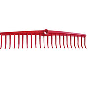Rastrello plastica marrone 22 denti curvi cm 55