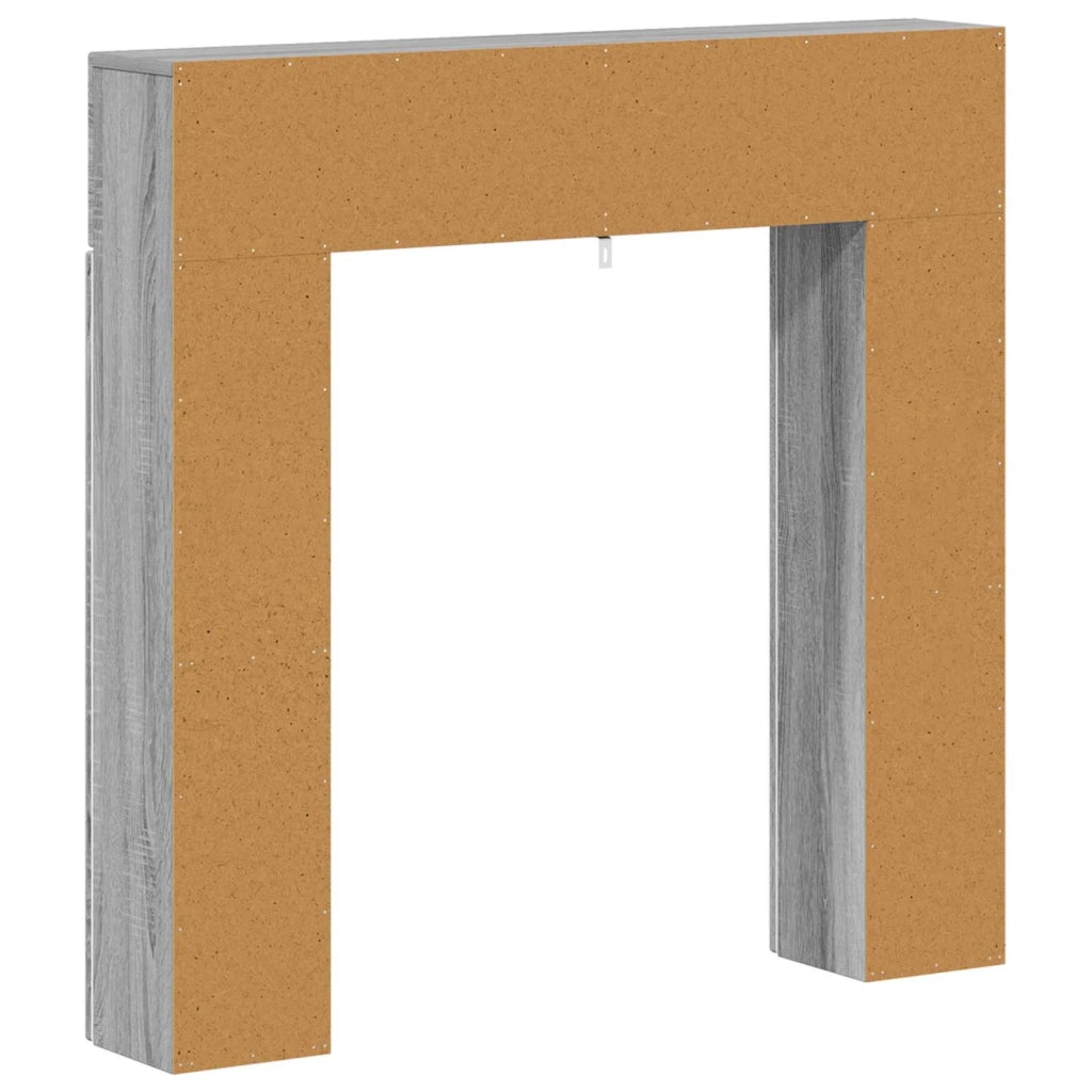 Cornice per camino Sonoma grigio 102 x 18 x 100,5 cm 8006612