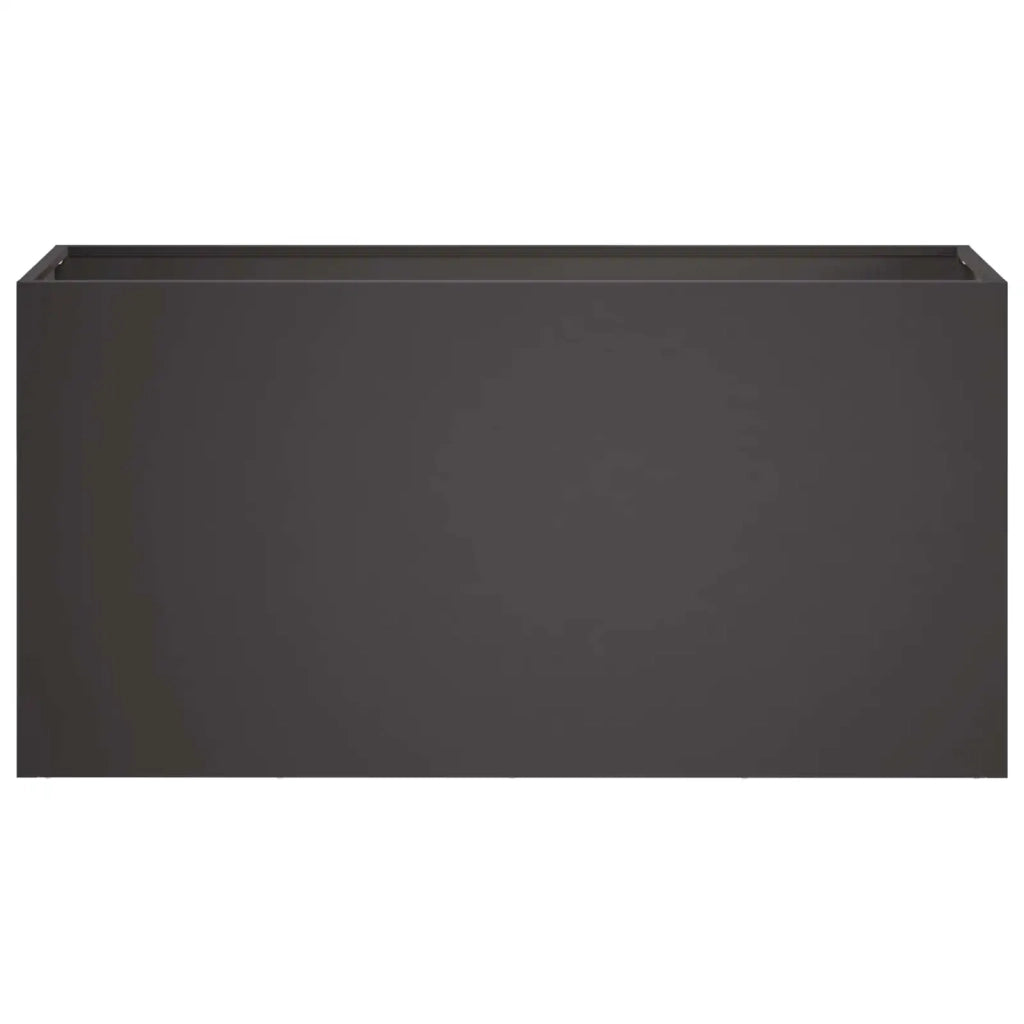Vaso da giardino 2 pz Nero 100 x 30 x 50 cm 8005625