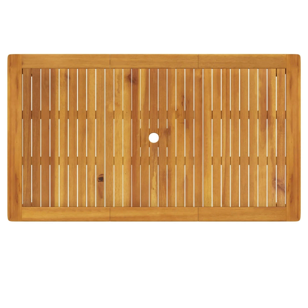 Set da pranzo da giardino 7 pezzi Naturale 3434564