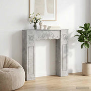 Cornice per camino Grigio Cemento 102 x 20 x 102 cm 8006636