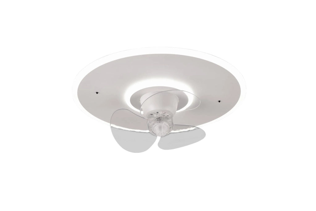 Plafoniera ventilatore LED 30W telecomando NYBRO bianca