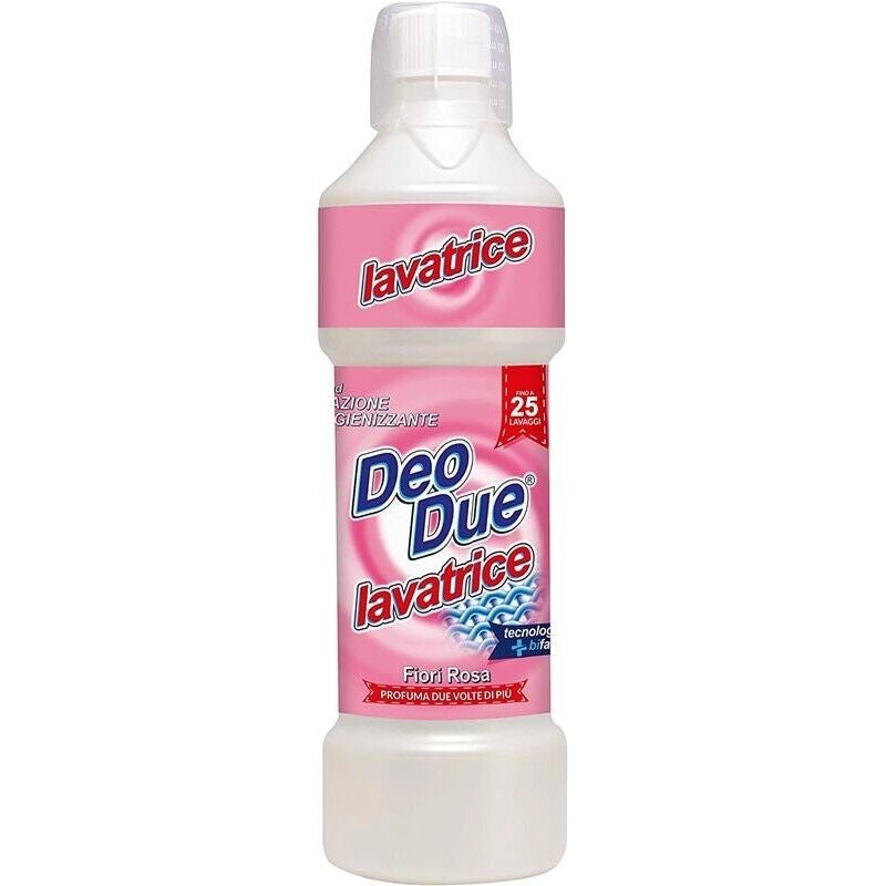 DEO DUE DETERGENTE PER LAVATRICE DA  25 LAVAGGI AI FIORI ROSA