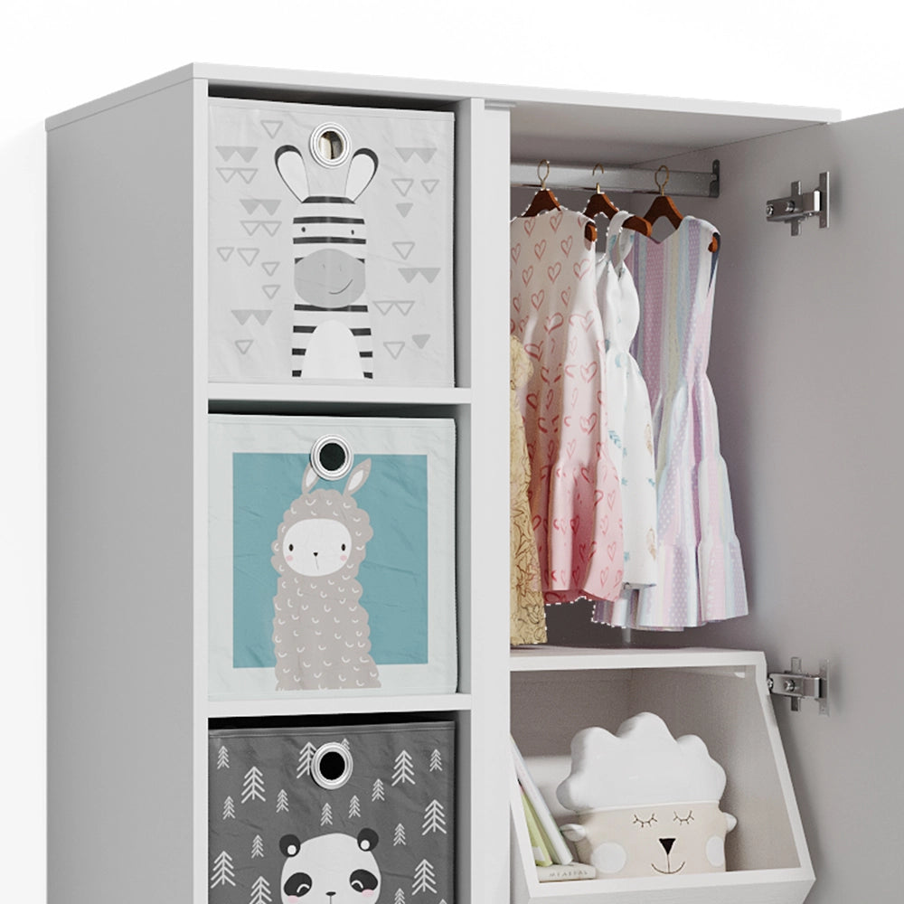 Vicco Armadio multifunzione Bianco 80 x 189.9 cm