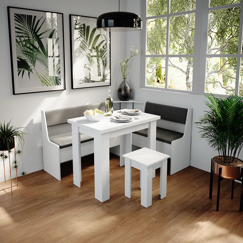 Vicco Panca ad angolo Bianco 43.5 x 43.5 cm