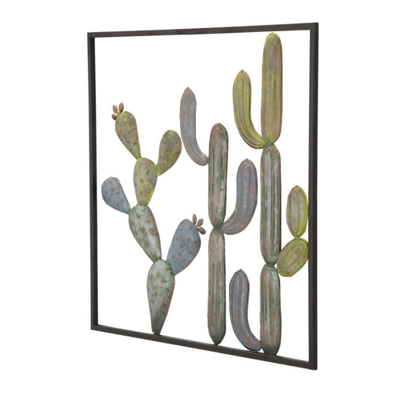Pannelo In Ferro Cactus-frame -c- cm 50x1,3x50