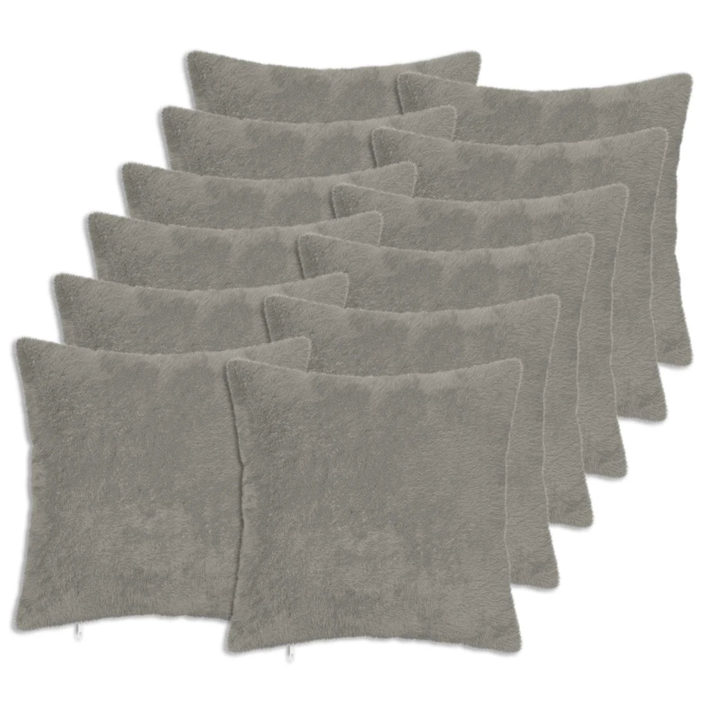 Federa 12 pz HEERLEN Grigio Chiaro 45 x 45 cm 910716