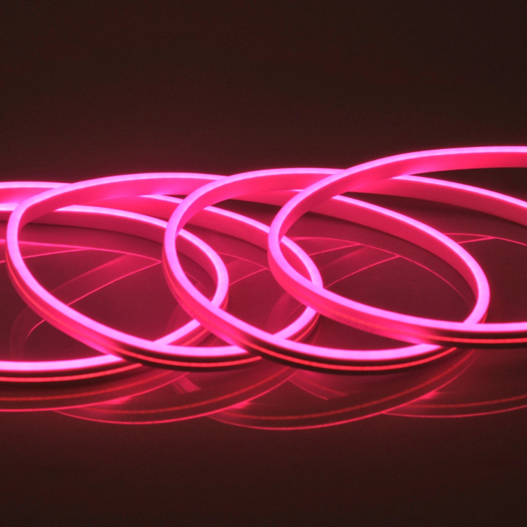 Striscia LED Neon flessibile 12V 2m rosa IP65 Polux