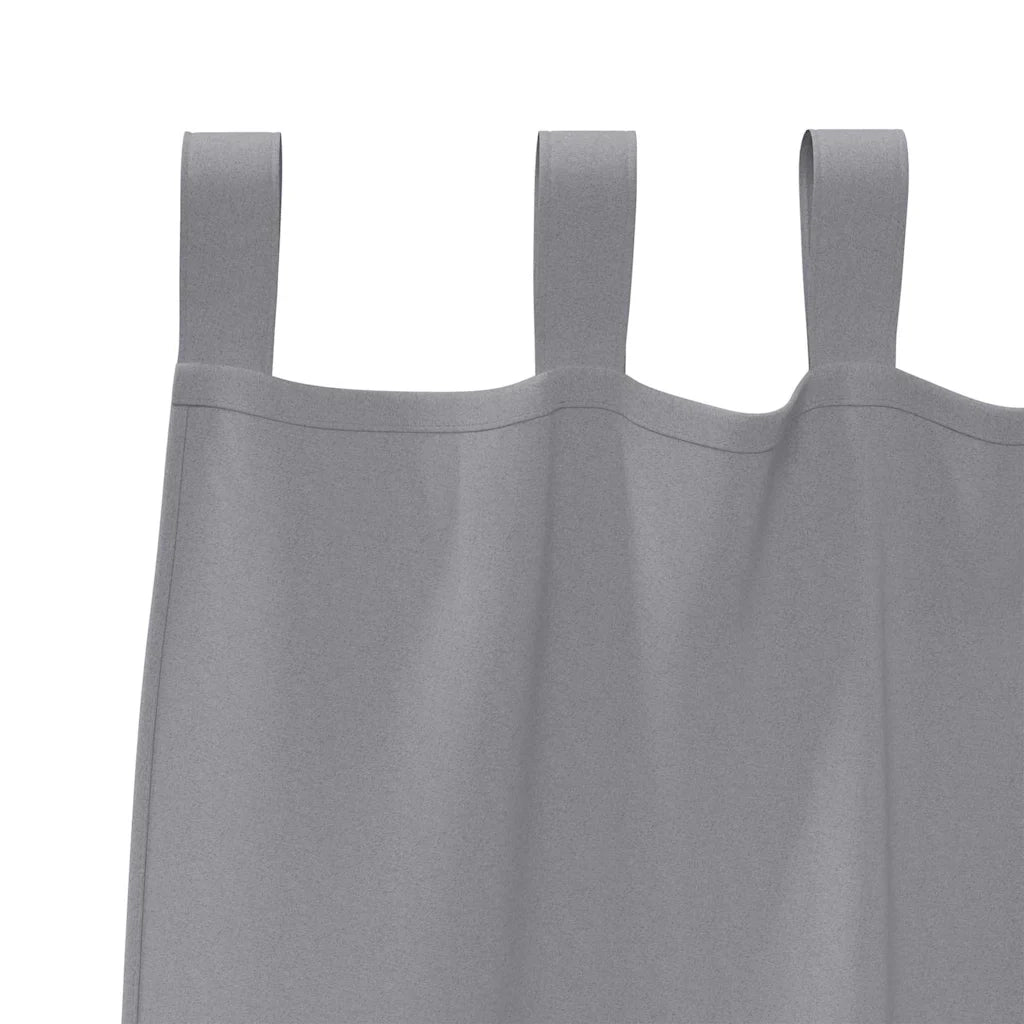 Tende Oscuranti | Tende Blackout con Anelli 2 pz Grigio chiaro 245 x 140 cm