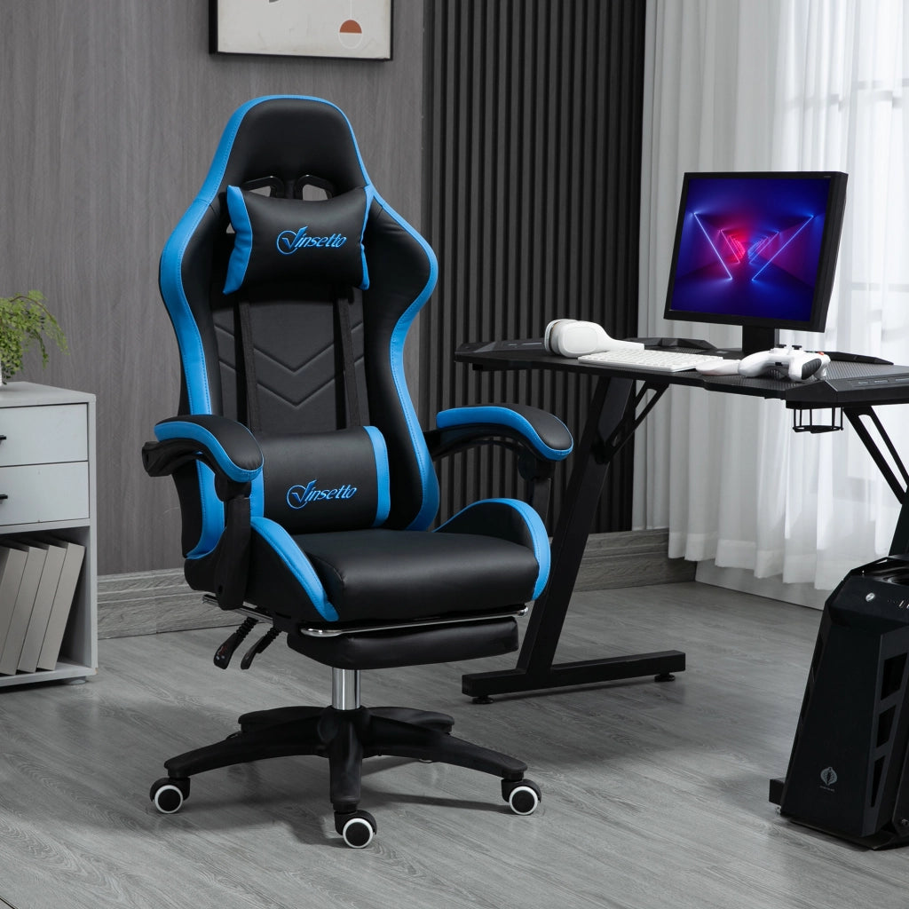Sedia da Gaming ¨C Minimal ¨C Blu e Nero