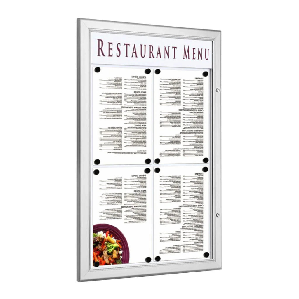 Bacheca per esterni porta Menu personalizzabile - 2xA4