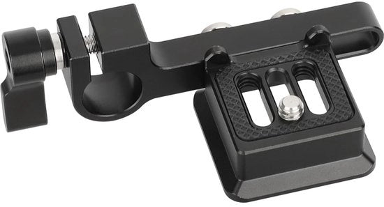 Piatto di scambio rapido per fotocamera senza mirino - tipo Arca - piatto QR - 15 mm chiusura stanghetto - alluminio - compatibile con trussi e gimbal - compatta e...