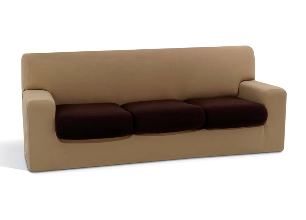 Copridivano Sofa Cover In Tinta Unita - 2 Posti - Oro 110