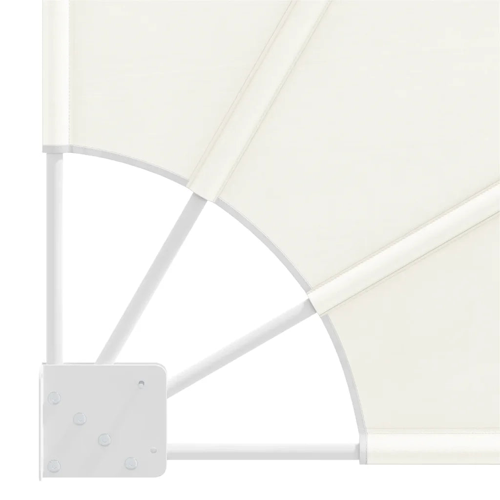 Tenda Laterale per Balcone Pieghevole Crema 160x240 cm 41577