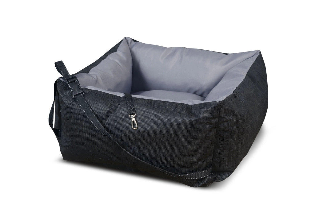 AIO FACTORY Trasportino per auto impermeabile grigio per cani 55x55 cm
