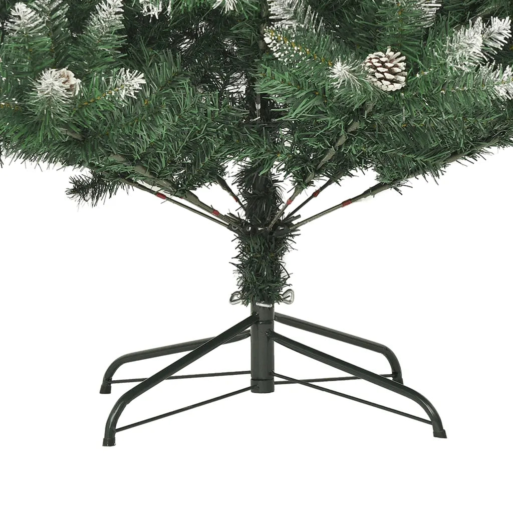 Albero di Natale Artificiale-Albero Natalizio con Base 150 cm PVC