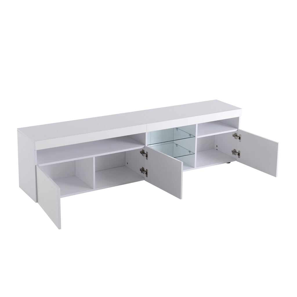 Mobile TV con LED ¨C MINIMAL ¨C Bianco, 180cm