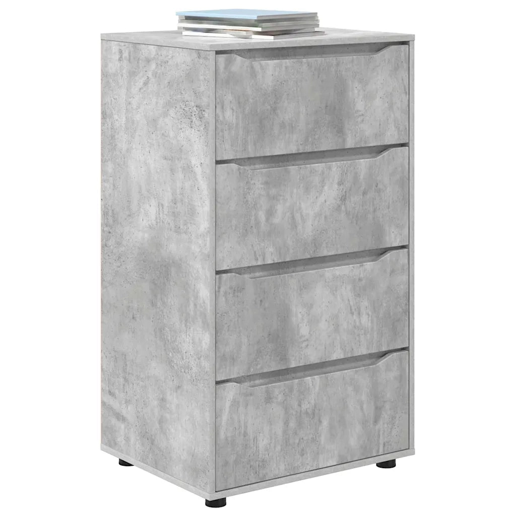Armadi di Stoccaggio 2 pcs Grigio cemento 60 x 48 x 105 cm