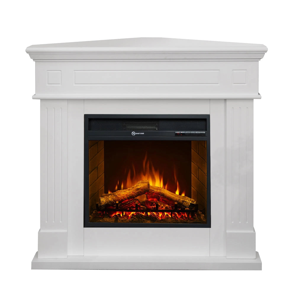 Camino Elettrico da Terra Ad Angolo 110x63x102 cm Ford Bianco