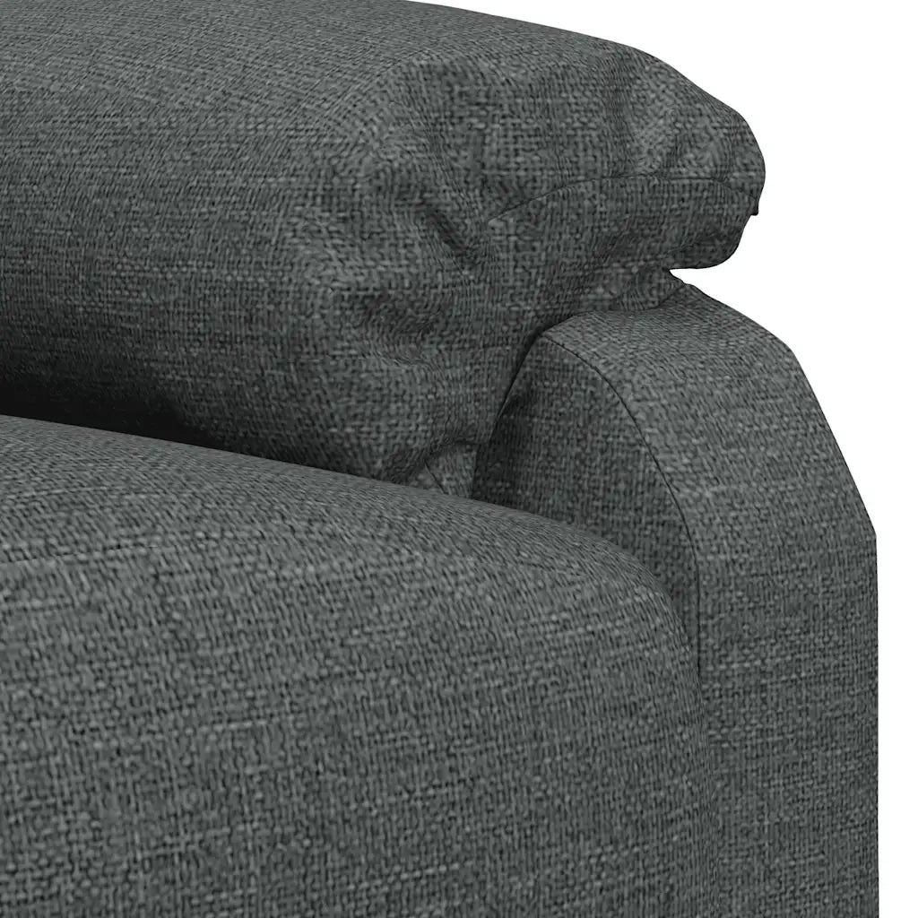 Poltrona Massaggiante Grigio Scuro in Tessuto 322457