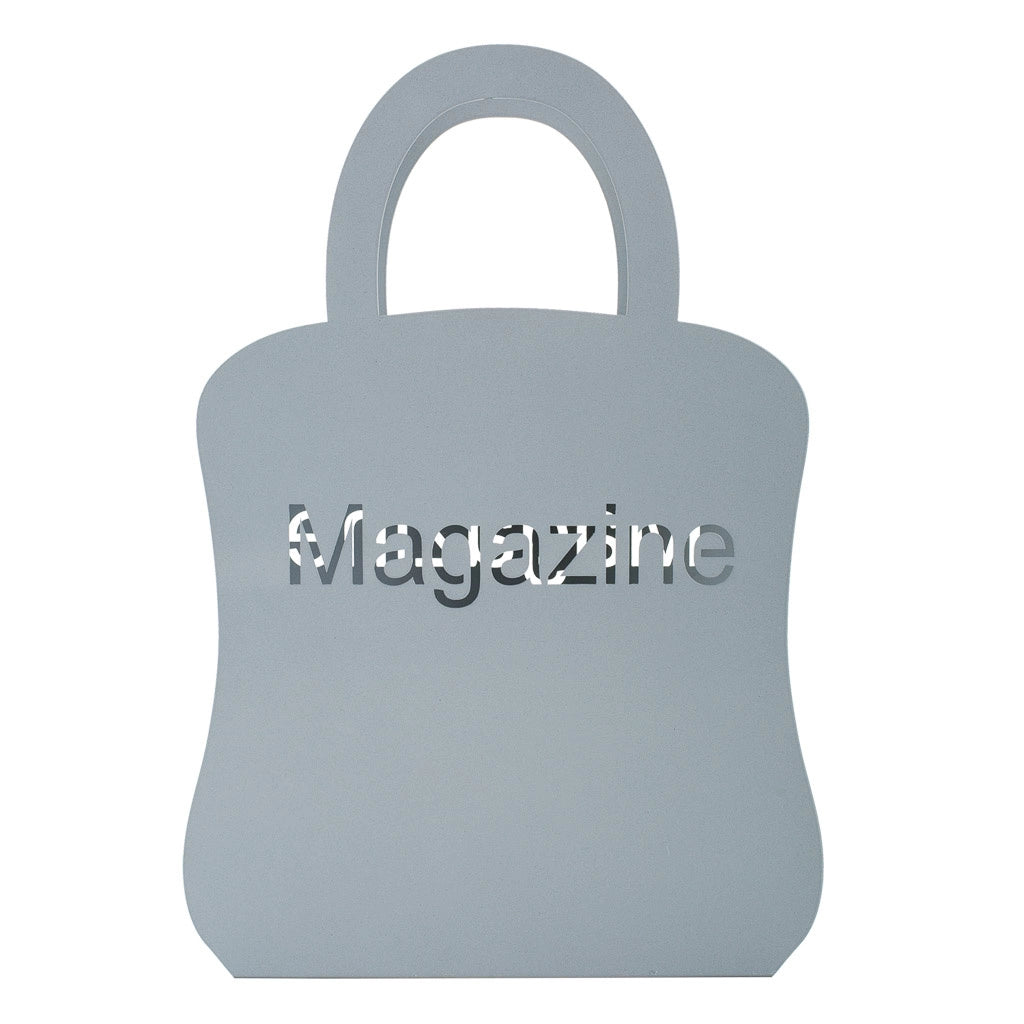 Portariviste in ferro battuto grigio 26x8x38h