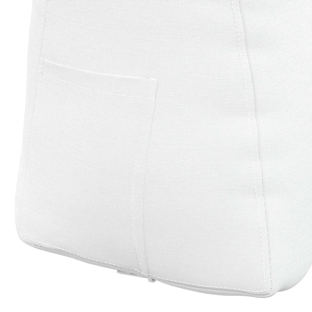 Cuscino per Schiena | Cuscino dorsale Bianco 45 x 24 x 50 cm Tessuto