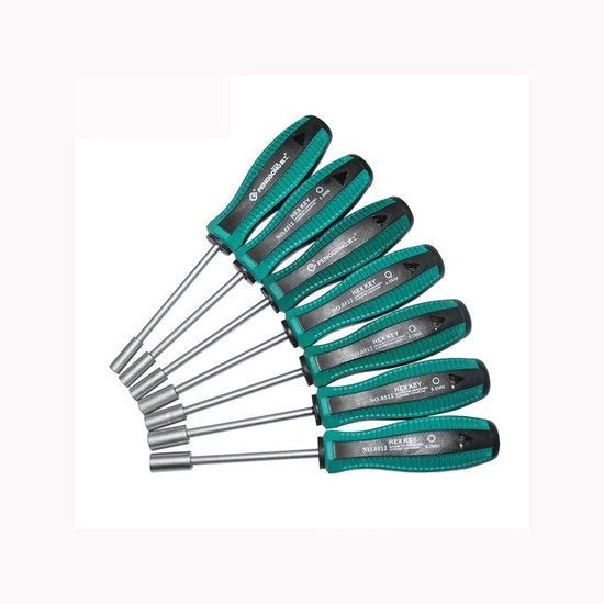 Set di Chiavi Flessibili 7 Pezzi - Chiave Flessibile - Attrezzo Manuale - Manubrio Ergonomico - Durezza HRC52-54 - Adatto per DIY e Riparazioni Auto - Set di Chiavi