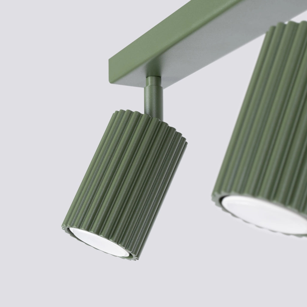 Lampada da soffitto KARBON 2 verde oliva