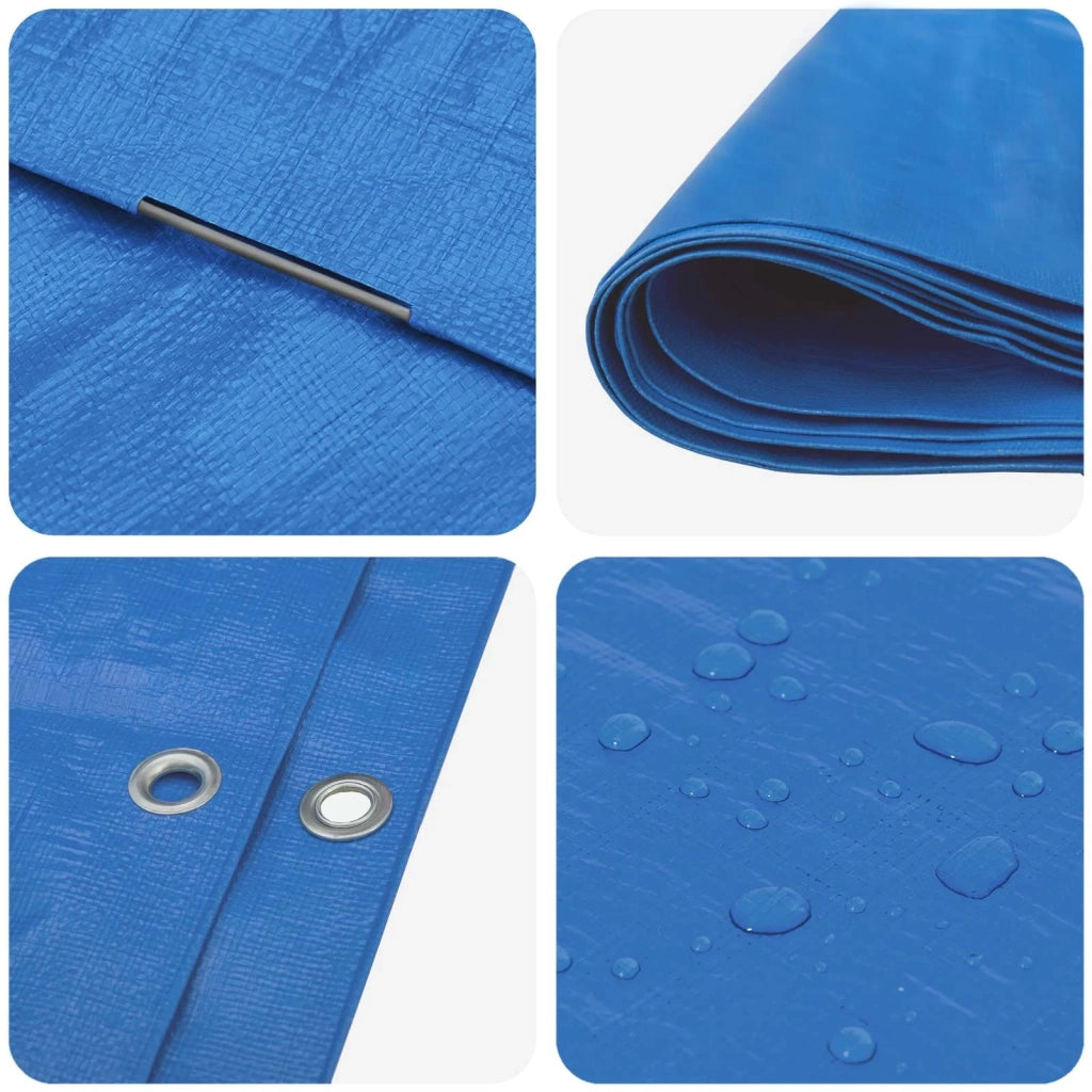 Telo con Occhielli Blu 3 x 4 m 180 gsm PE 42039497