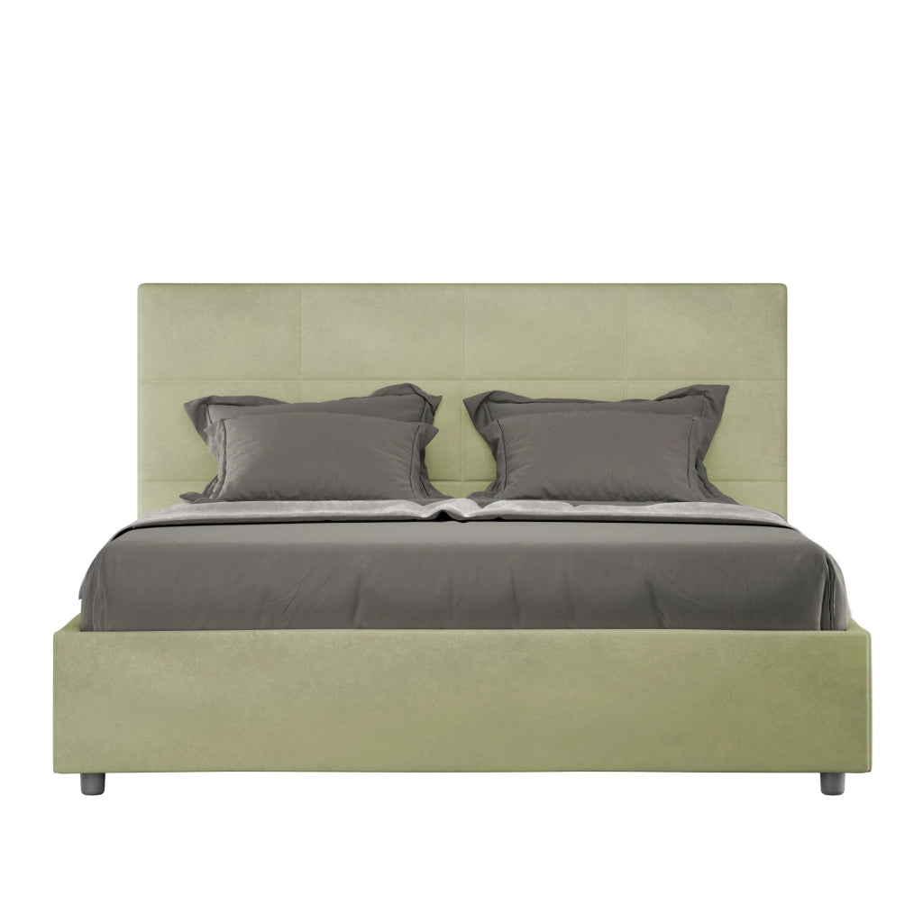 Letto Matrimoniale 160x200 cm con Rete Mika Tè verde