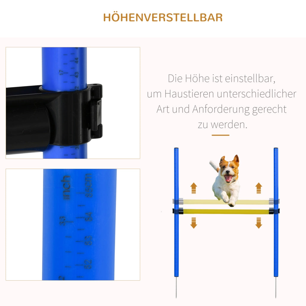 Set Agility per Cani con Tunnel e Stacchetti ¨C Minimal ¨C Blu