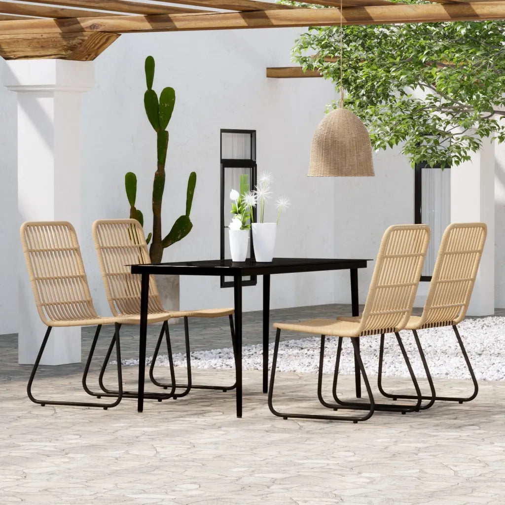 Set Mobili da Pranzo per Giardino 5 pz Rovere 3099175