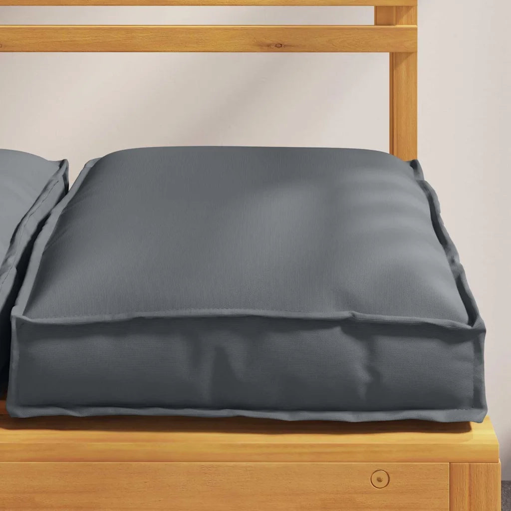Cuscino 2 pcs Antracite 40 x 40 x 8 cm Tessuto Oxford 42001578